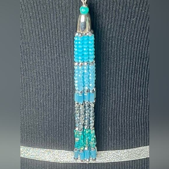 RUSH by Denis and Charles beaded tassel necklace - Picture 2 of 7